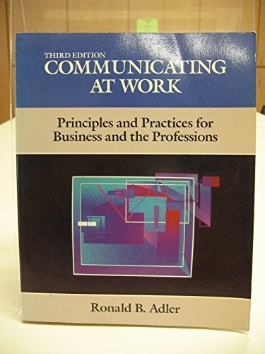 Communicating work - communicating, at